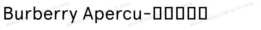 Burberry Apercu字体转换